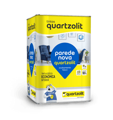 Tinta acril. econ. bco neve int 18L quartzolit