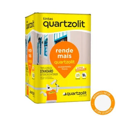 Tinta acr. rende mais ext. bco neve 18L quartzolit