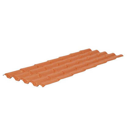 Telha PVC colonial cer�mica 3,28x0,86x2,0mm