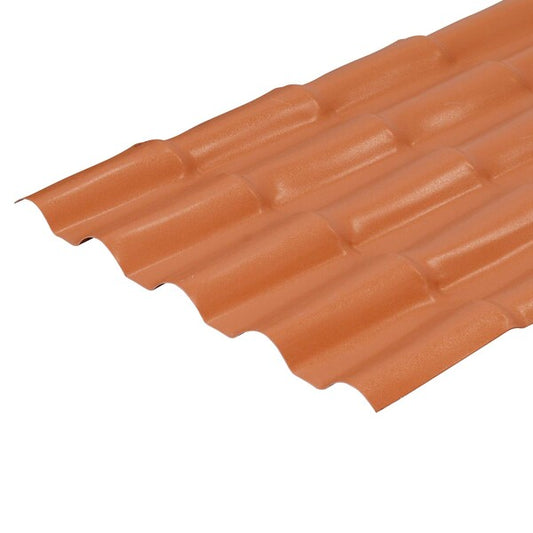 Telha PVC colonial cer�mica 5,25x0,86x2,0mm